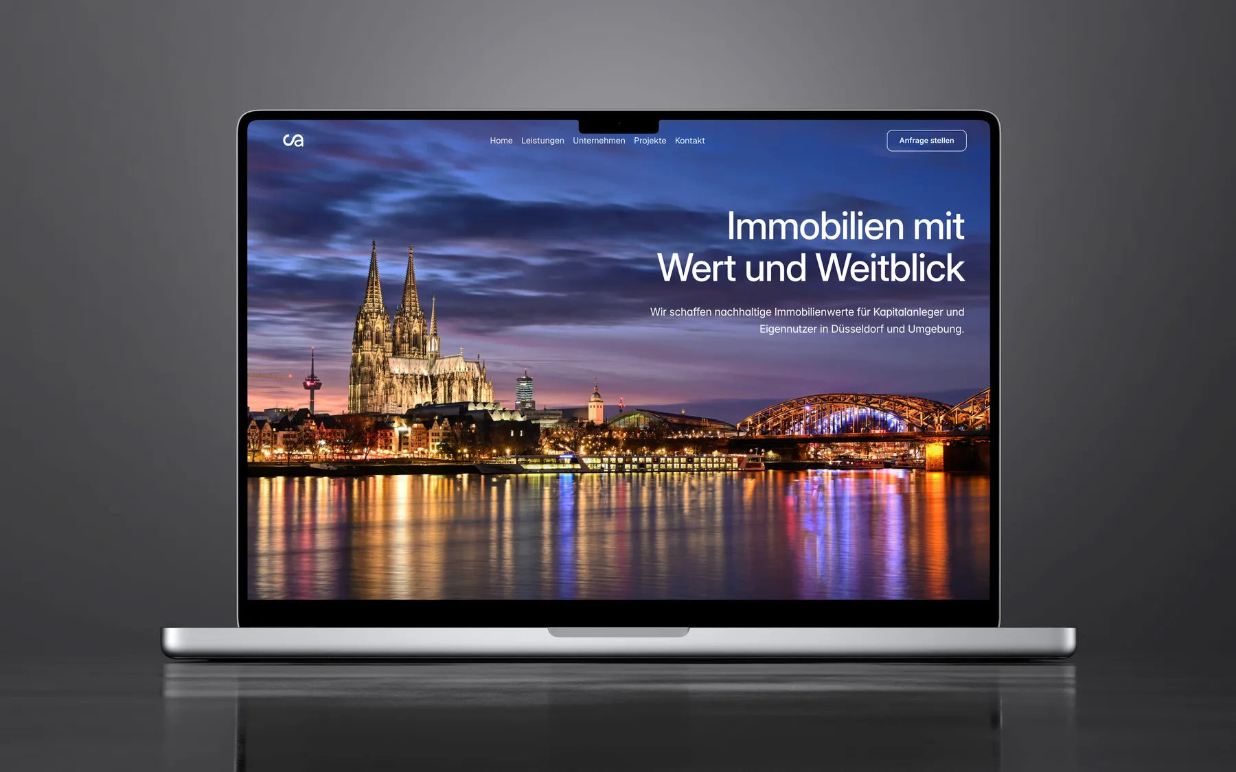 Website von AS Projekte für Immobilien in Köln